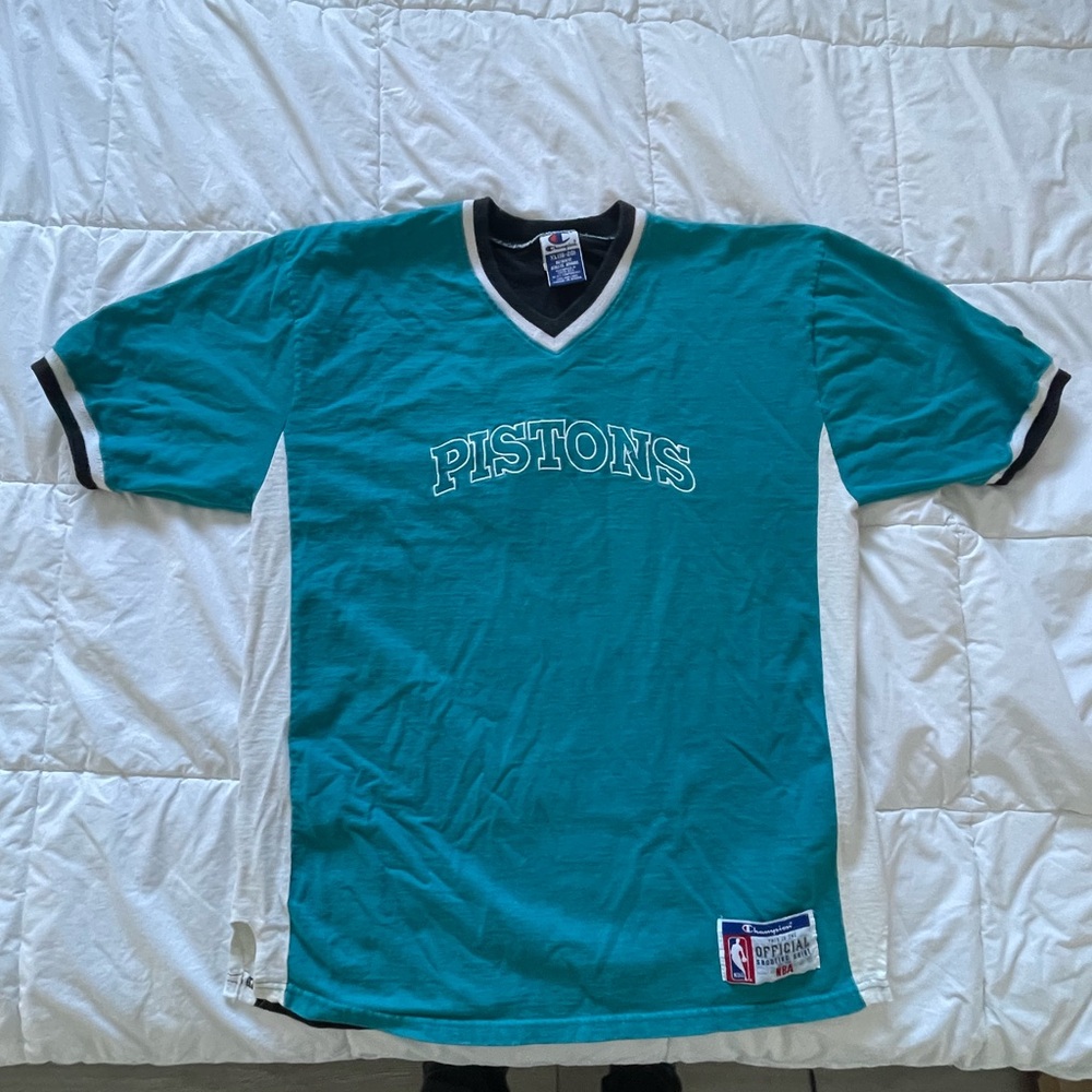 Teal Pistons Throwback Men's Shirt
